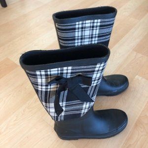 Rain Boots- Plaid with Bows